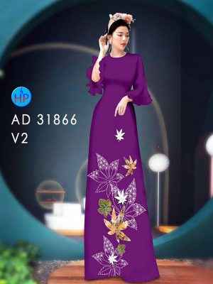 Vải Áo Dài Hoa In 3D AD 31866 32